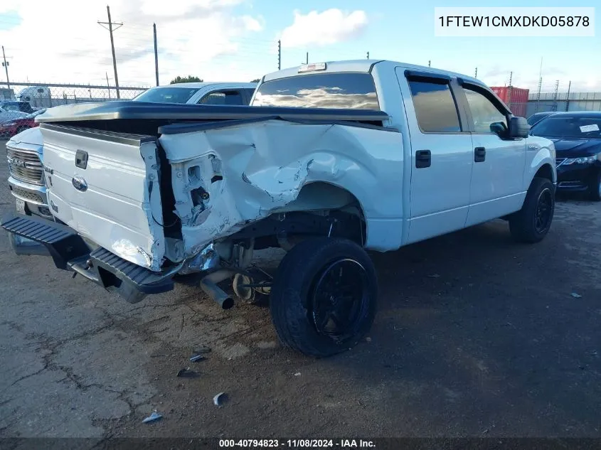 2013 Ford F-150 Xlt VIN: 1FTEW1CMXDKD05878 Lot: 40794823