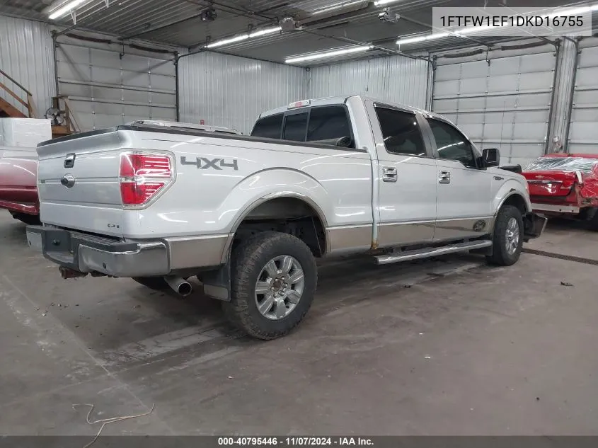 2013 Ford F-150 Xlt VIN: 1FTFW1EF1DKD16755 Lot: 40795446