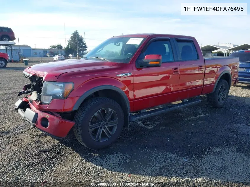 2013 Ford F-150 Fx4 VIN: 1FTFW1EF4DFA76495 Lot: 40809380