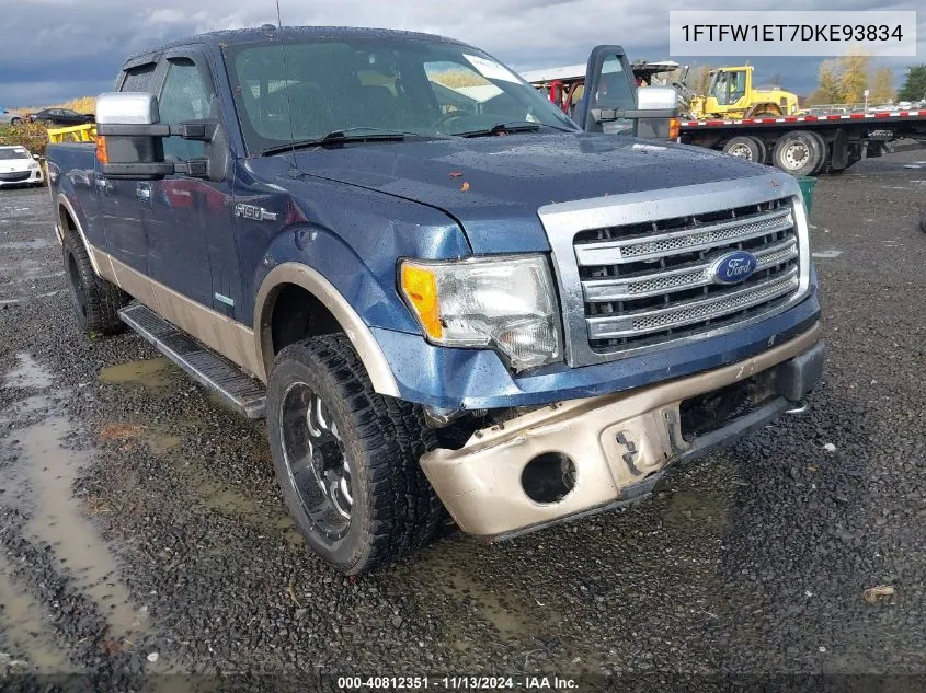 2013 Ford F-150 Lariat VIN: 1FTFW1ET7DKE93834 Lot: 40812351