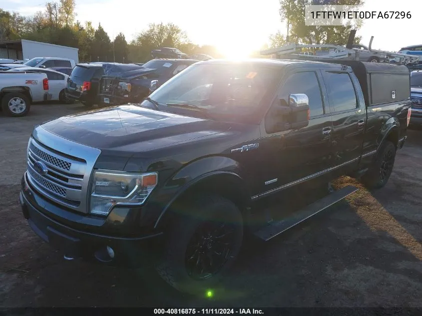 2013 Ford F-150 Platinum VIN: 1FTFW1ET0DFA67296 Lot: 40816875