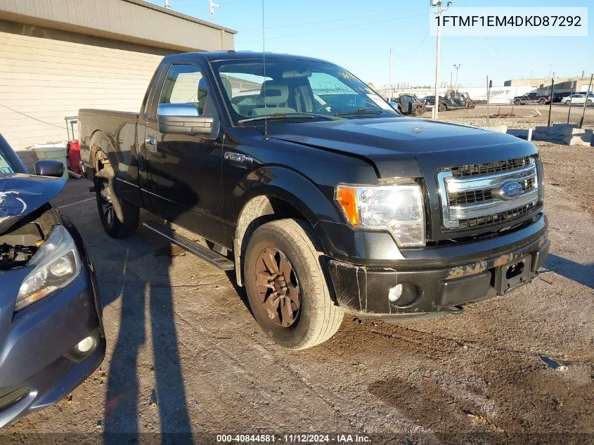 2013 Ford F-150 Stx VIN: 1FTMF1EM4DKD87292 Lot: 40844581