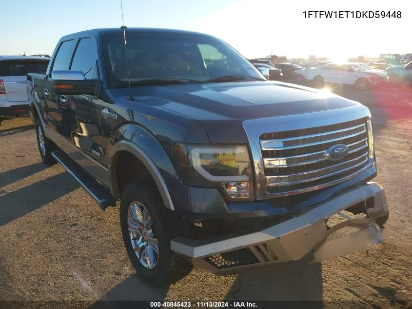 2013 Ford F-150 King Ranch VIN: 1FTFW1ET1DKD59448 Lot: 40845423