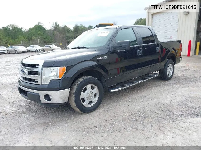 2013 Ford F-150 Xlt VIN: 1FTFW1CF9DFB91645 Lot: 40849297