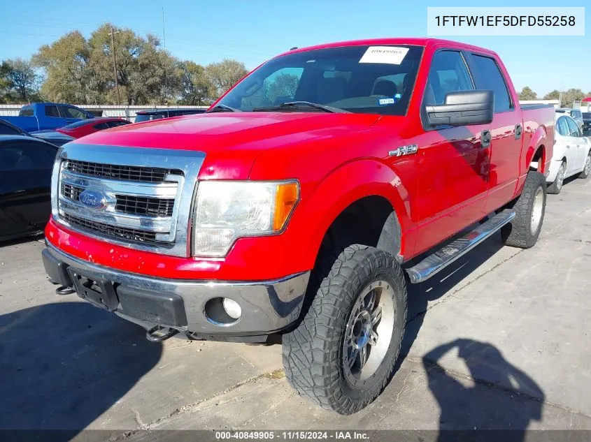 2013 Ford F-150 Xlt VIN: 1FTFW1EF5DFD55258 Lot: 40849905