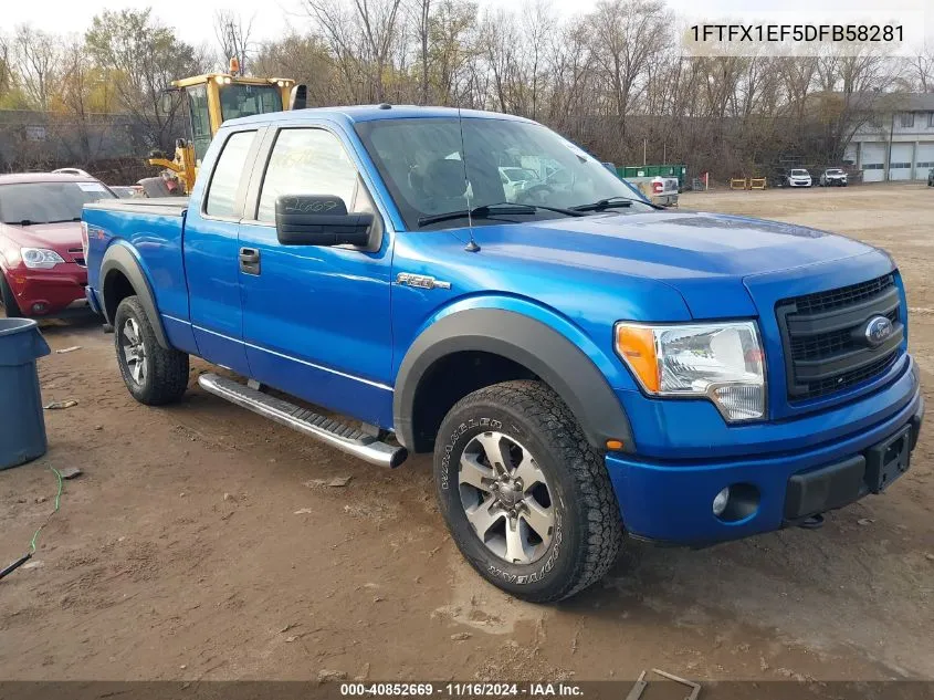 2013 Ford F-150 Stx VIN: 1FTFX1EF5DFB58281 Lot: 40852669