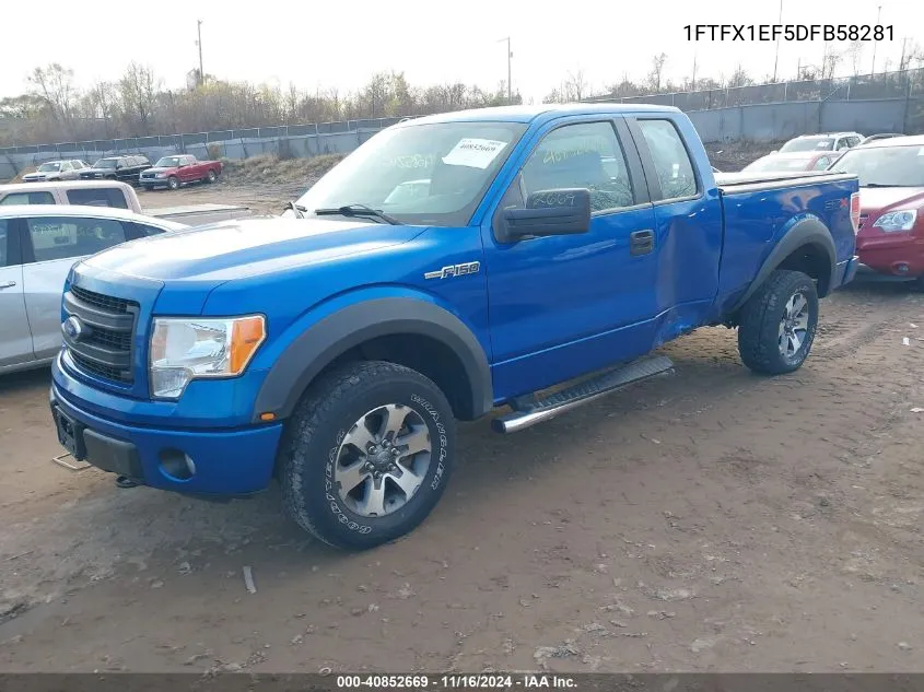 2013 Ford F-150 Stx VIN: 1FTFX1EF5DFB58281 Lot: 40852669