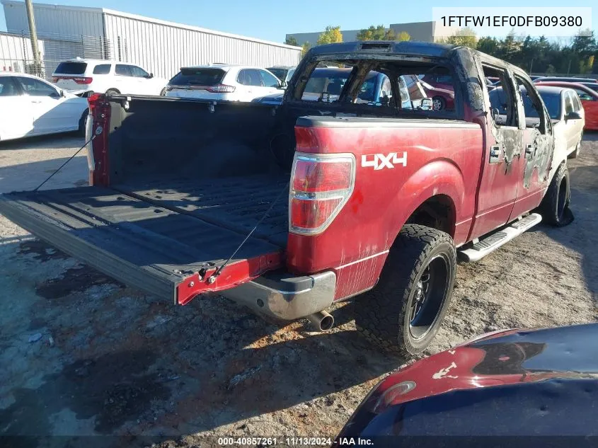 2013 Ford F-150 Xlt VIN: 1FTFW1EF0DFB09380 Lot: 40857261