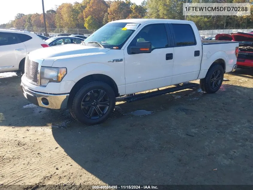 2013 Ford F-150 Xlt VIN: 1FTEW1CM5DFD70288 Lot: 40858495