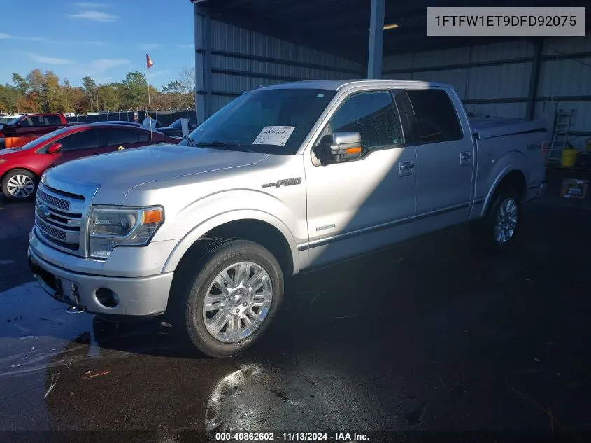 1FTFW1ET9DFD92075 2013 Ford F-150 Platinum