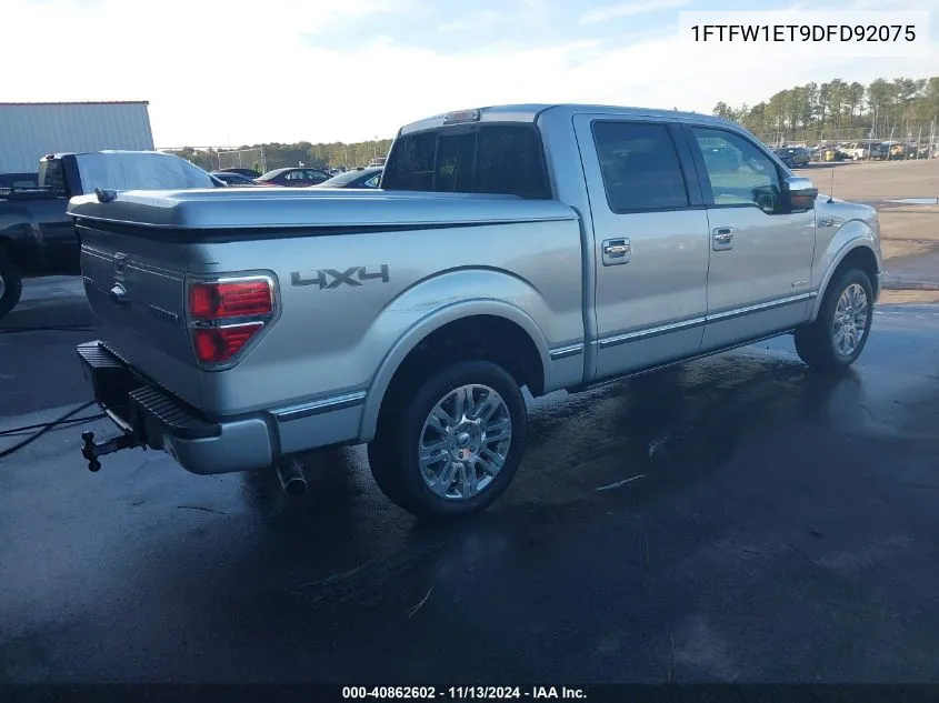 1FTFW1ET9DFD92075 2013 Ford F-150 Platinum