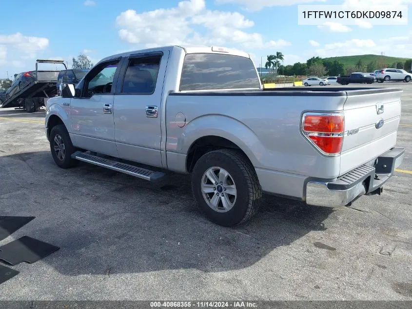 2013 Ford F-150 Xlt VIN: 1FTFW1CT6DKD09874 Lot: 40868355