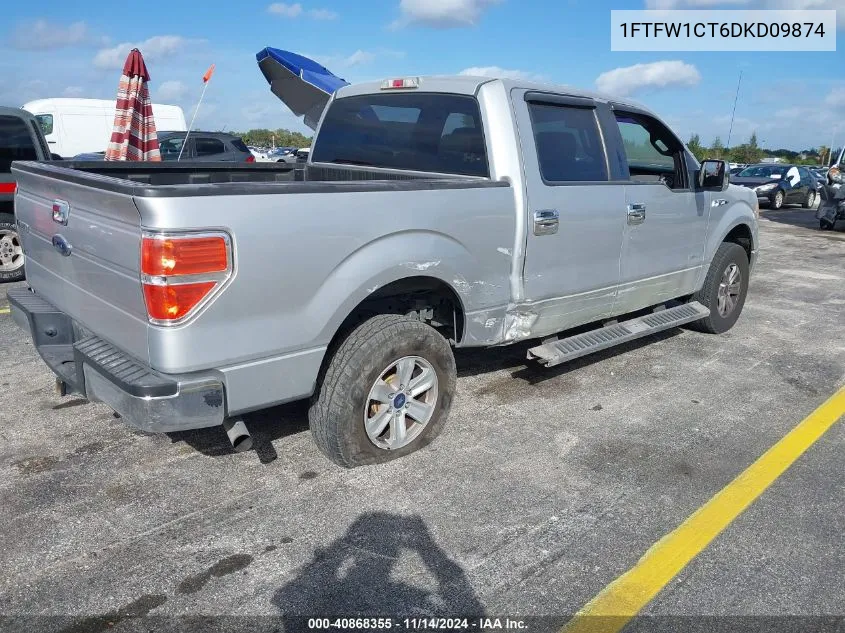 2013 Ford F-150 Xlt VIN: 1FTFW1CT6DKD09874 Lot: 40868355