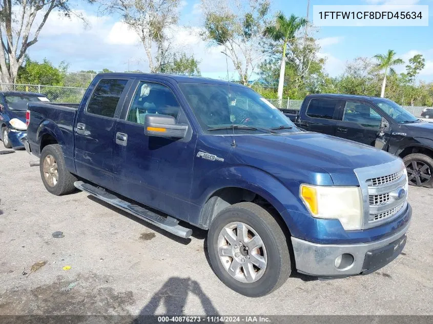 2013 Ford F-150 Xlt VIN: 1FTFW1CF8DFD45634 Lot: 40876273