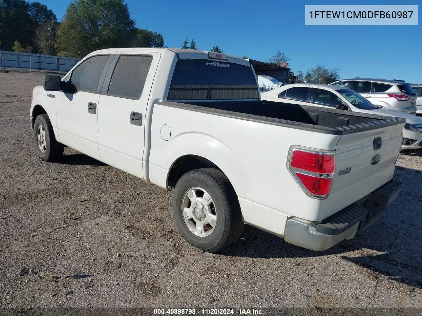 2013 Ford F-150 Xlt VIN: 1FTEW1CM0DFB60987 Lot: 40898798