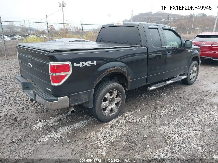 2013 Ford F-150 Xlt VIN: 1FTFX1EF2DKF49945 Lot: 40911772