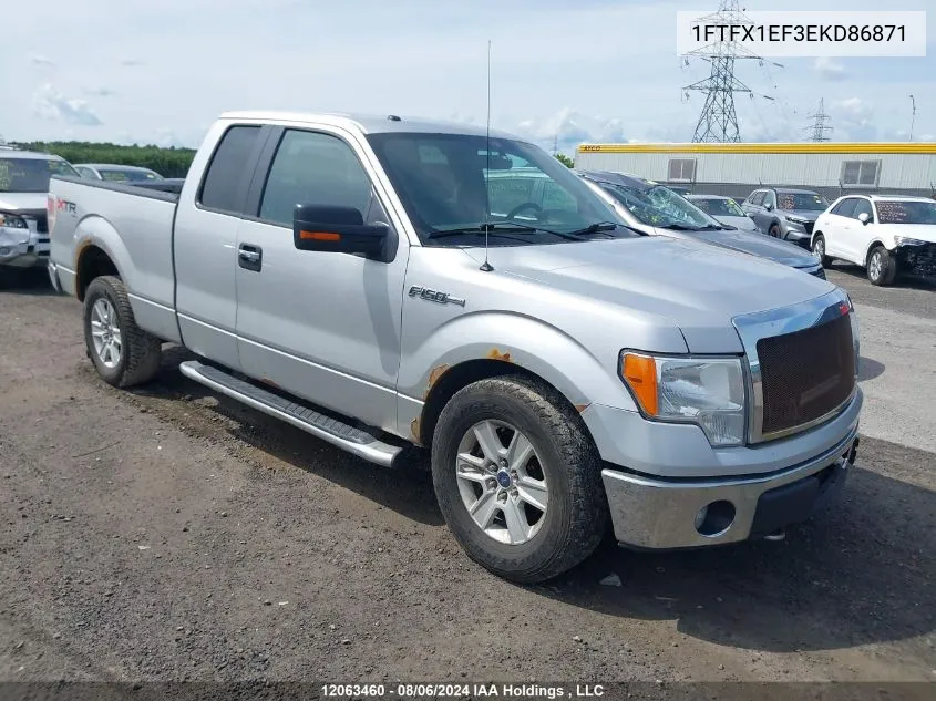 2014 Ford F-150 Xlt VIN: 1FTFX1EF3EKD86871 Lot: 12063460