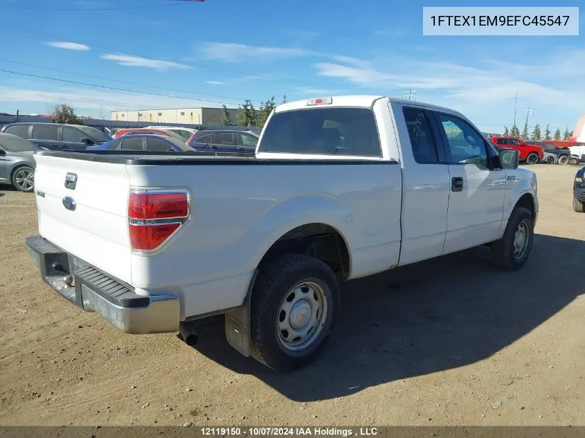 2014 Ford F150 Super Cab VIN: 1FTEX1EM9EFC45547 Lot: 12119150