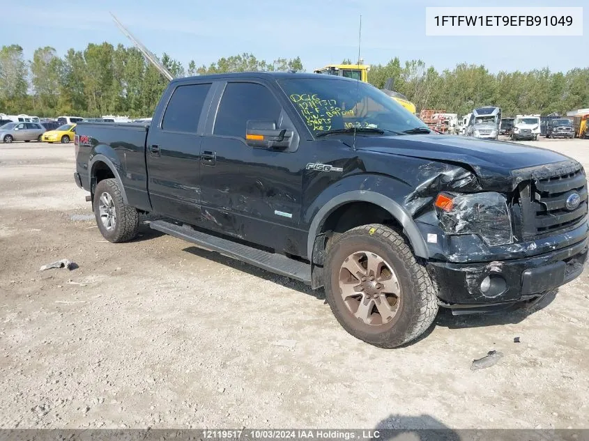 2014 Ford F150 Supercrew VIN: 1FTFW1ET9EFB91049 Lot: 12119517