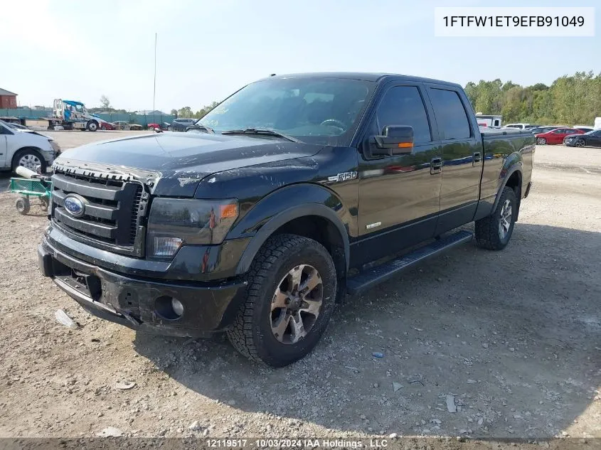 2014 Ford F150 Supercrew VIN: 1FTFW1ET9EFB91049 Lot: 12119517