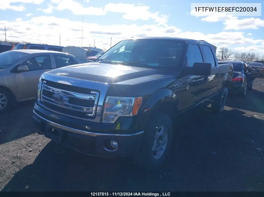 2014 Ford F-150 Xlt VIN: 1FTFW1EF8EFC20034 Lot: 12137513