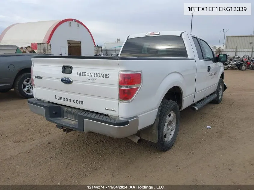 2014 Ford F150 Super Cab VIN: 1FTFX1EF1EKG12339 Lot: 12144274