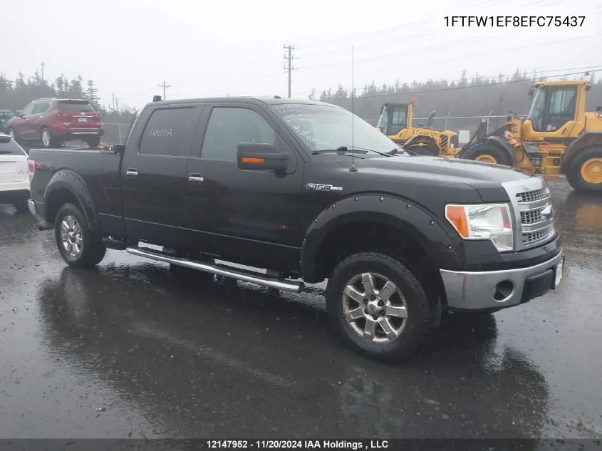 2014 Ford F150 Supercrew VIN: 1FTFW1EF8EFC75437 Lot: 12147952