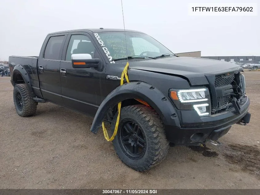 1FTFW1E63EFA79602 2014 Ford F150 Supercrew