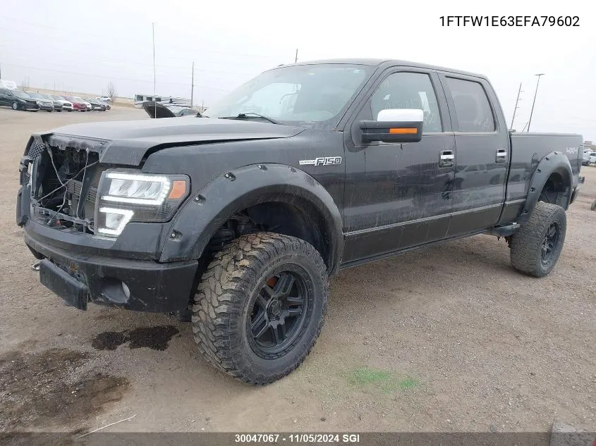 1FTFW1E63EFA79602 2014 Ford F150 Supercrew