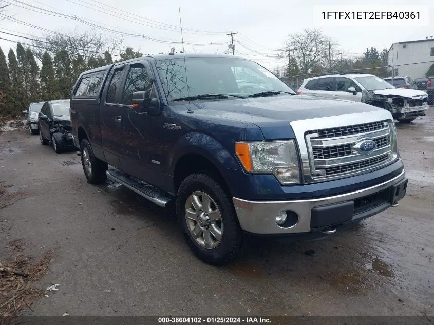 2014 Ford F-150 Xlt VIN: 1FTFX1ET2EFB40361 Lot: 38604102