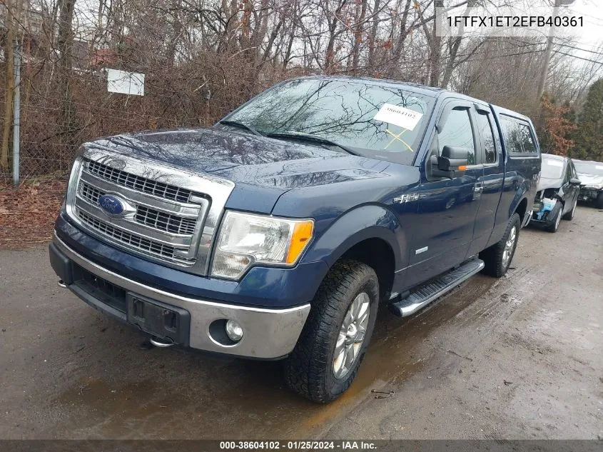 2014 Ford F-150 Xlt VIN: 1FTFX1ET2EFB40361 Lot: 38604102