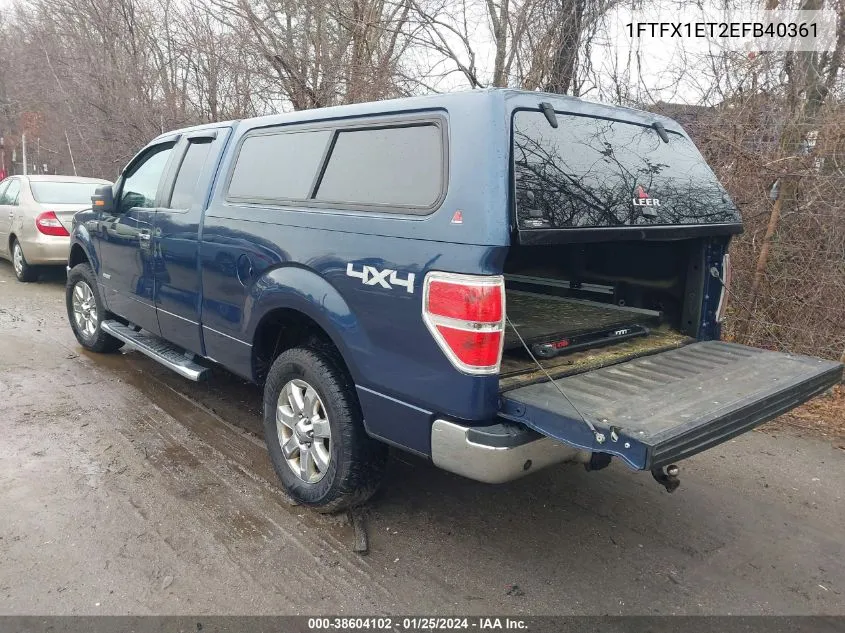 2014 Ford F-150 Xlt VIN: 1FTFX1ET2EFB40361 Lot: 38604102