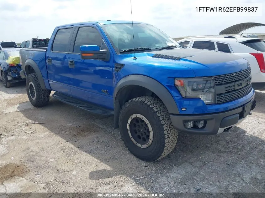 2014 Ford F-150 Svt Raptor VIN: 1FTFW1R62EFB99837 Lot: 39240546