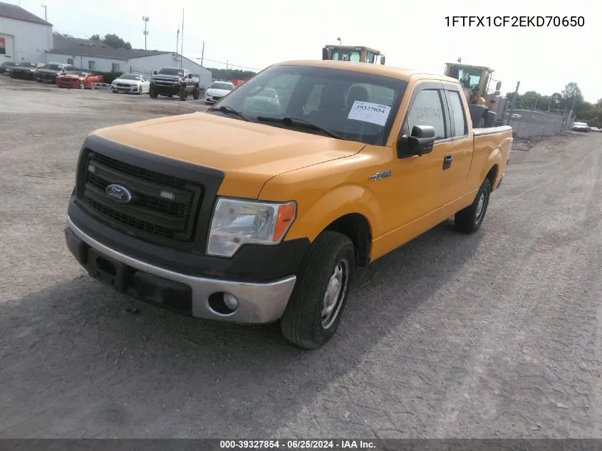 2014 Ford F-150 Xl VIN: 1FTFX1CF2EKD70650 Lot: 39327854