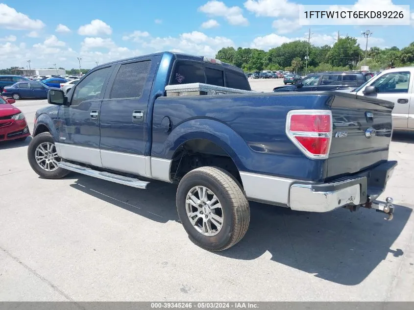 2014 Ford F-150 Xlt VIN: 1FTFW1CT6EKD89226 Lot: 39345246