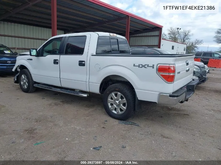 2014 Ford F-150 Xlt VIN: 1FTFW1EF4EKE21386 Lot: 39373597