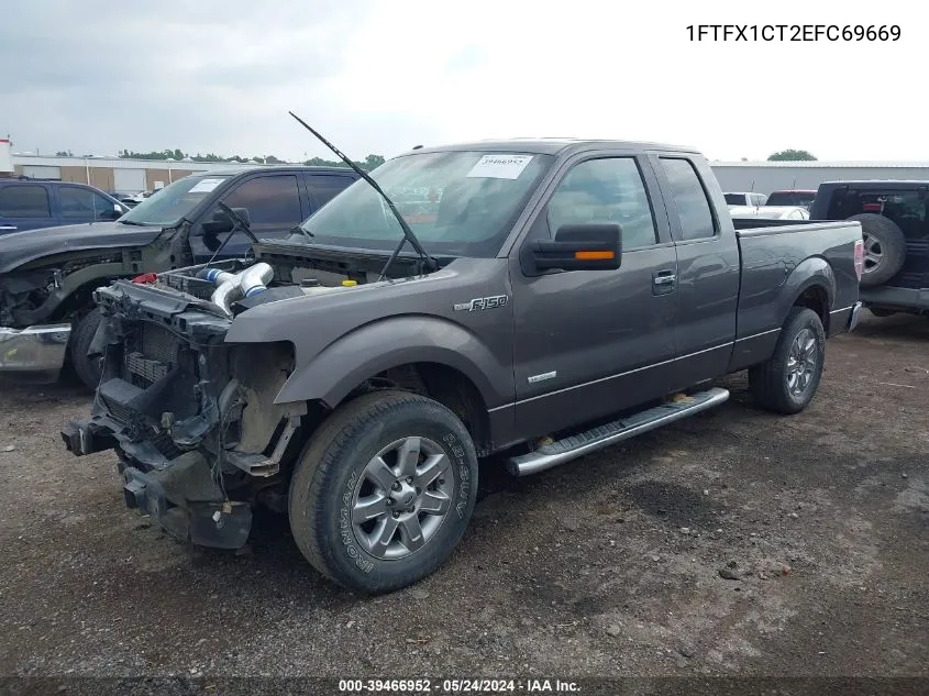 1FTFX1CT2EFC69669 2014 Ford F-150 Xlt