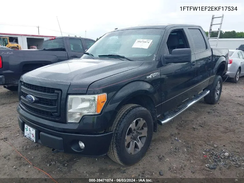 2014 Ford F-150 Stx VIN: 1FTFW1EF2EKF17534 Lot: 39471074