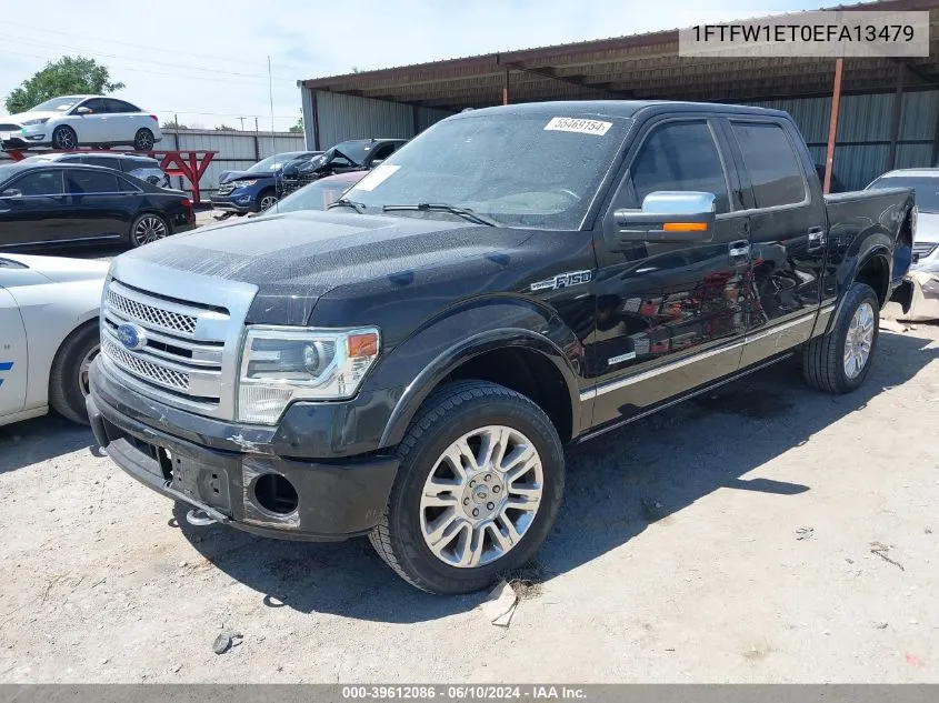 2014 Ford F-150 Platinum VIN: 1FTFW1ET0EFA13479 Lot: 39612086