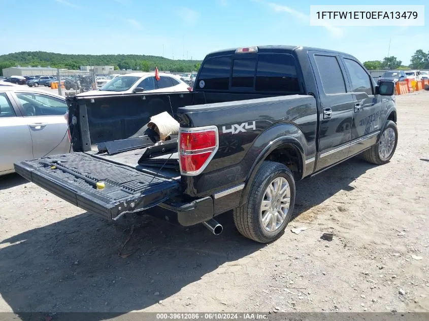 2014 Ford F-150 Platinum VIN: 1FTFW1ET0EFA13479 Lot: 39612086