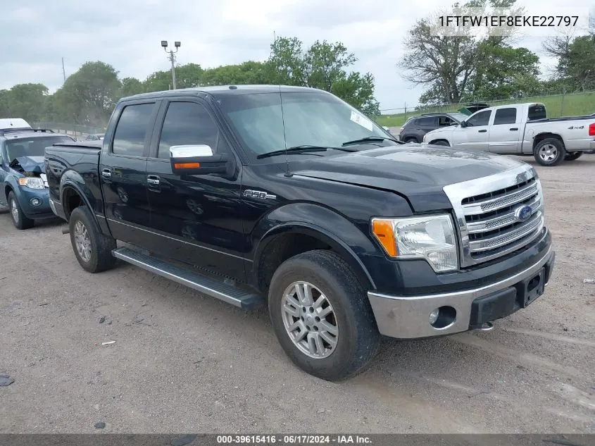 2014 Ford F-150 Lariat VIN: 1FTFW1EF8EKE22797 Lot: 39615416