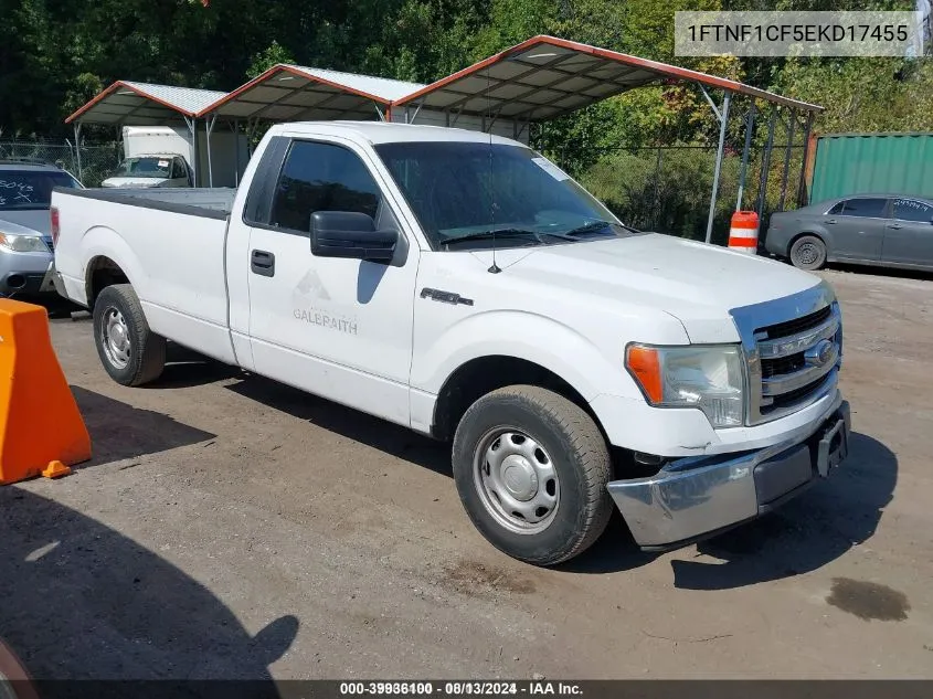 1FTNF1CF5EKD17455 2014 Ford F-150 Xl