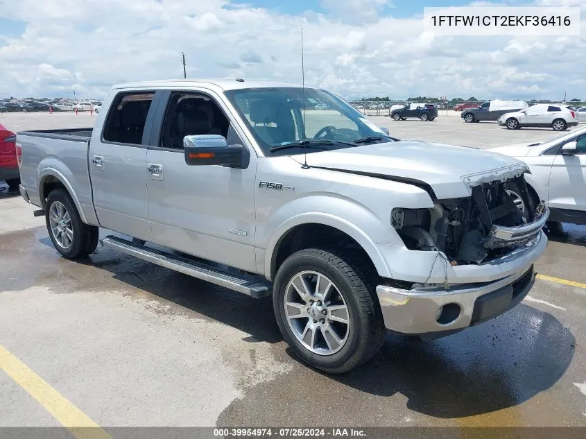 1FTFW1CT2EKF36416 2014 Ford F-150 Lariat