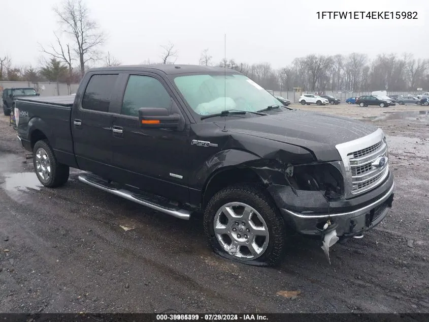 2014 Ford F-150 Xlt VIN: 1FTFW1ET4EKE15982 Lot: 39985399