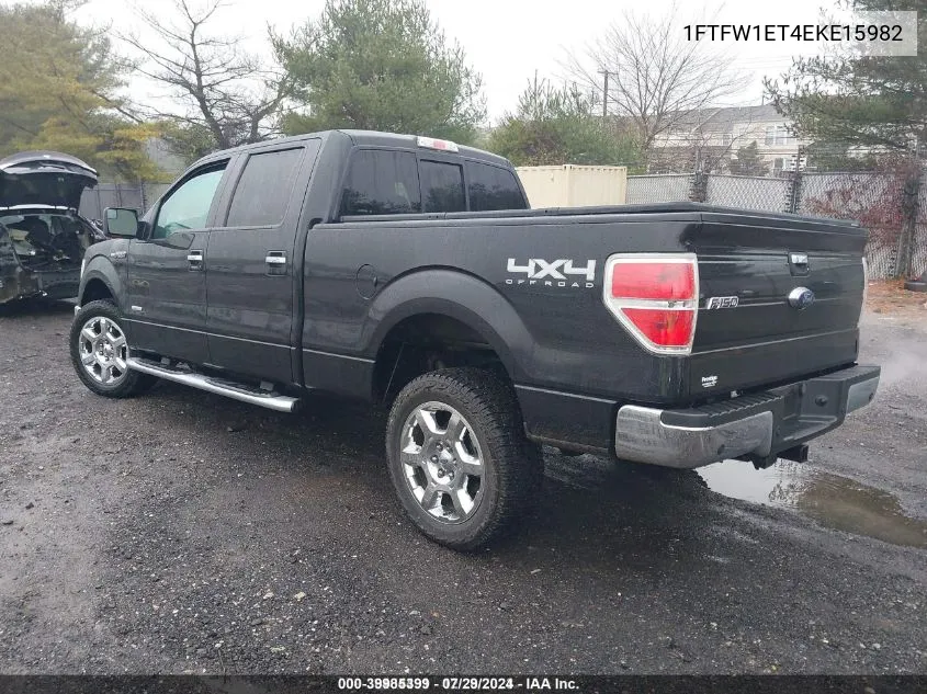 2014 Ford F-150 Xlt VIN: 1FTFW1ET4EKE15982 Lot: 39985399