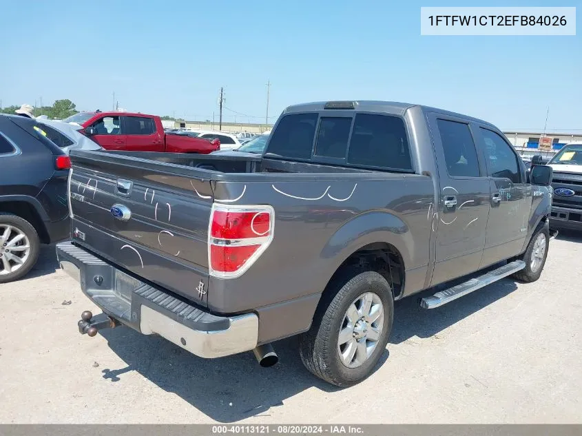 1FTFW1CT2EFB84026 2014 Ford F-150 Xlt