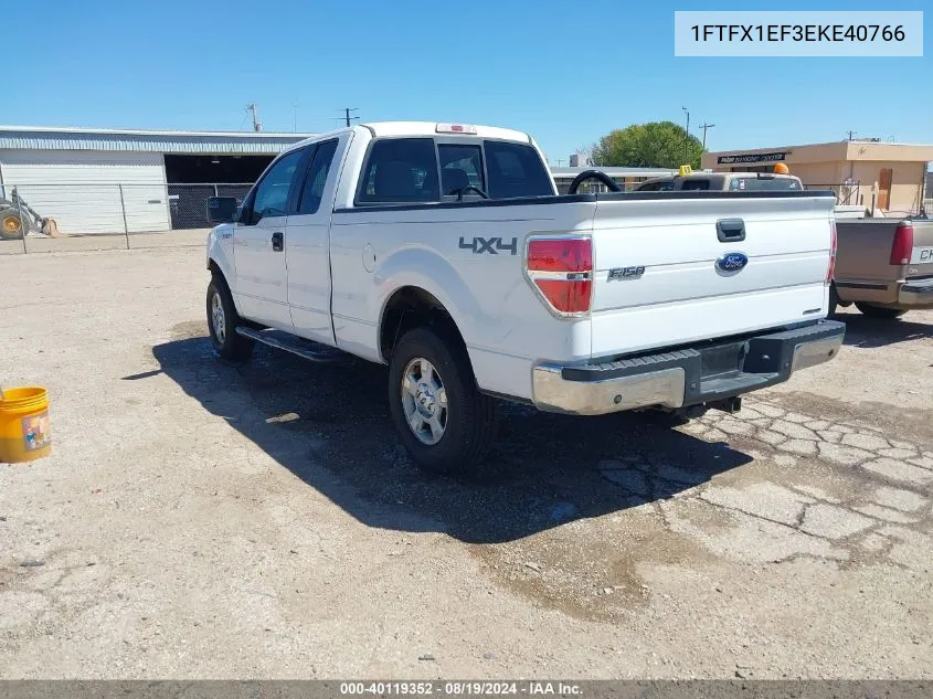 2014 Ford F-150 Xlt VIN: 1FTFX1EF3EKE40766 Lot: 40119352