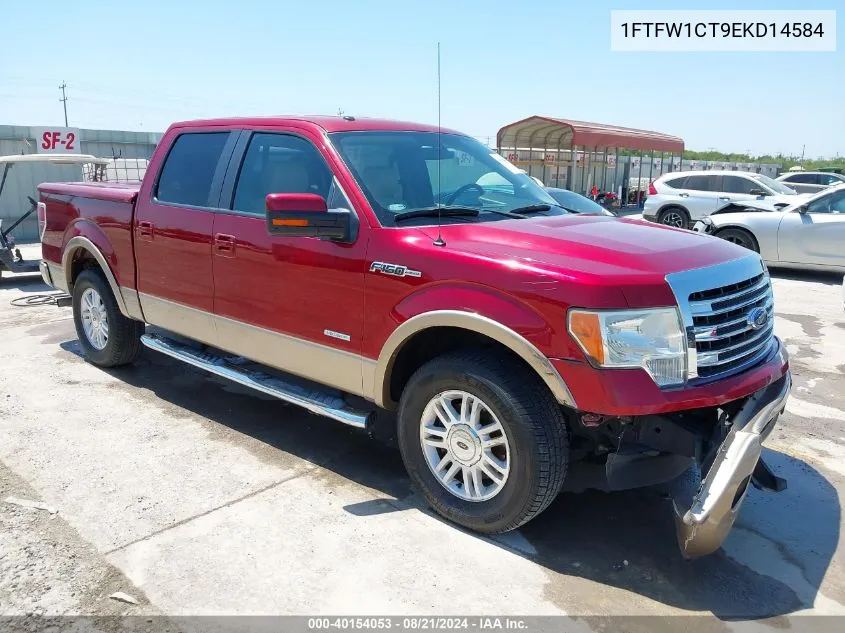 1FTFW1CT9EKD14584 2014 Ford F-150 Lariat