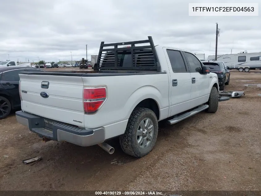 2014 Ford F-150 Xlt VIN: 1FTFW1CF2EFD04563 Lot: 40190129