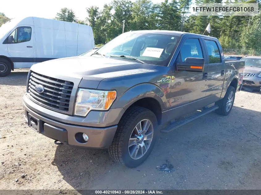 2014 Ford F-150 Stx VIN: 1FTFW1EF0EFC81068 Lot: 40210943